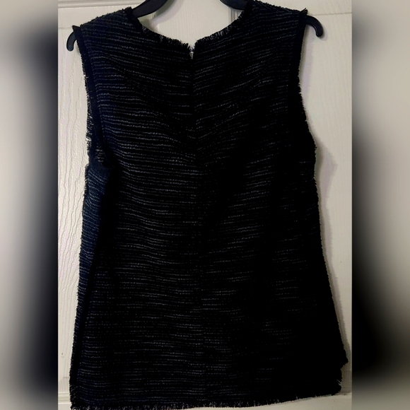 Banana Republic  woven sleeveless black top with zipper XXS - Picture 1 of 4